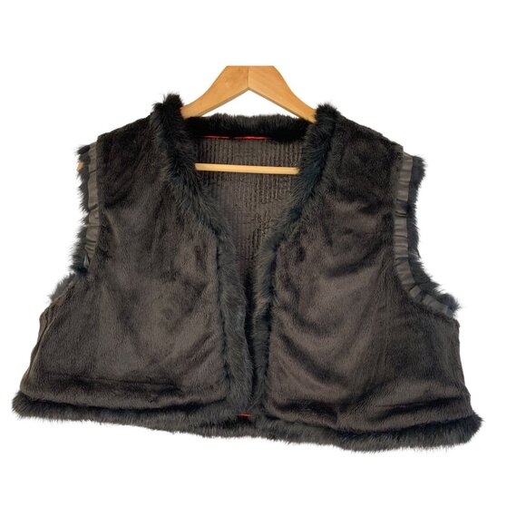 Handmade Vest Reversible M Embroidered Fur Trim Quilted RHH10571 BOHO Open Crop - Picture 3 of 11